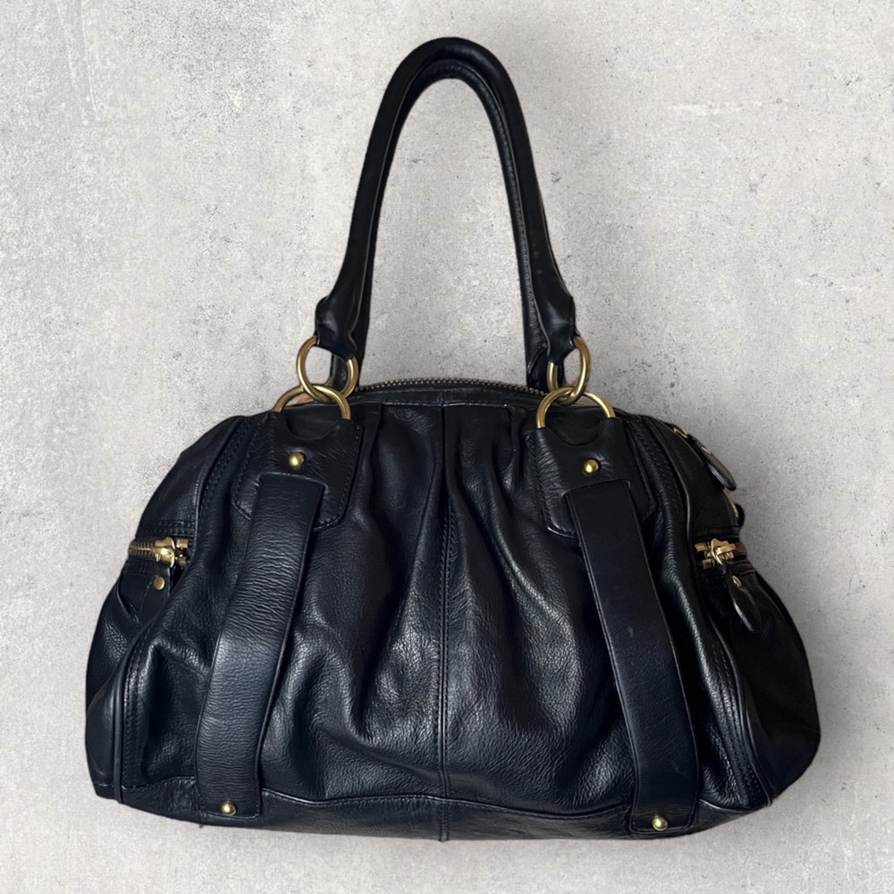 BANANA REPUBLIC Black Leather Shoulder Bag